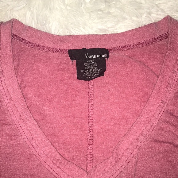 Pure Rebel Heathered Pink Tank - Picture 2 of 3